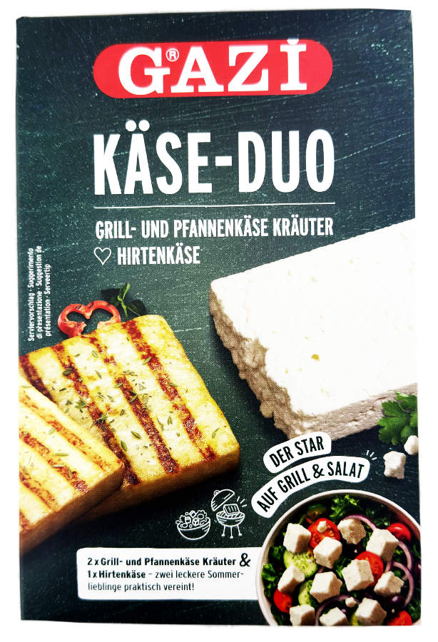 Gazi Käse Duo Grill & Pfannenkäse Kräuter Und Hirtenkäse 3er 380g