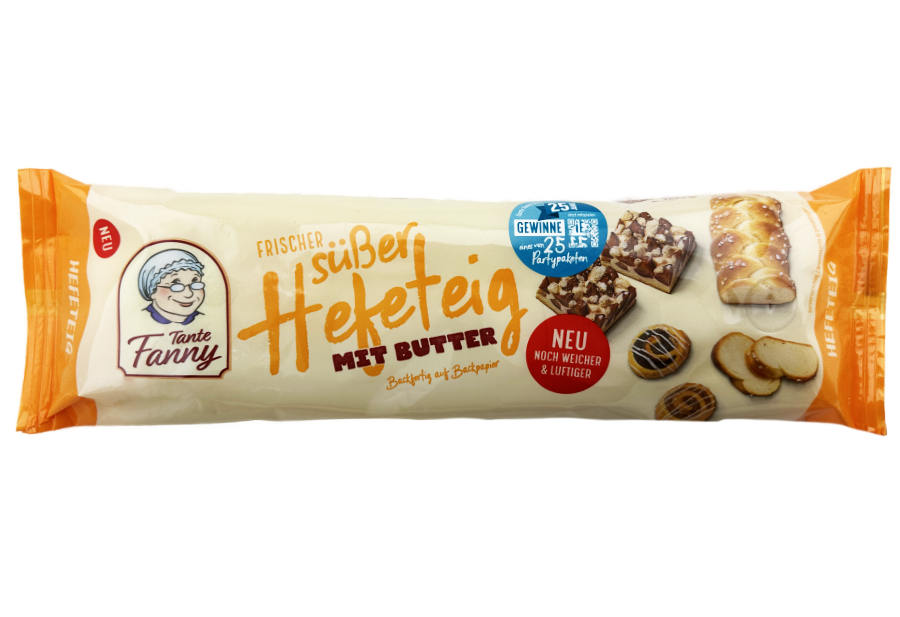 Tante Fanny Frischer Süßer Hefeteig Mit Butter 500g