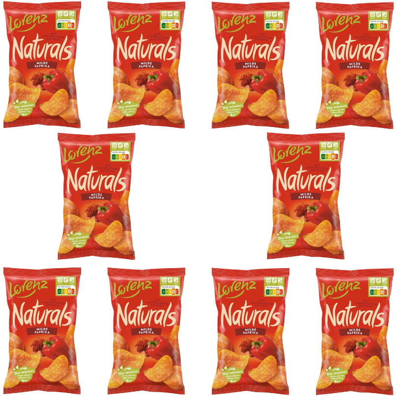 10x Naturals Chips Milde Paprika 95g