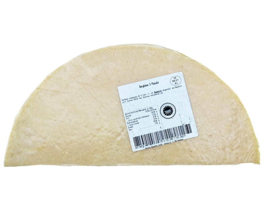 Bergkäse 3 Monate gereift am XL Stück 3400g