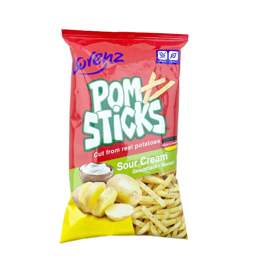 Lorenz Pom Sticks Sour Creme 70g