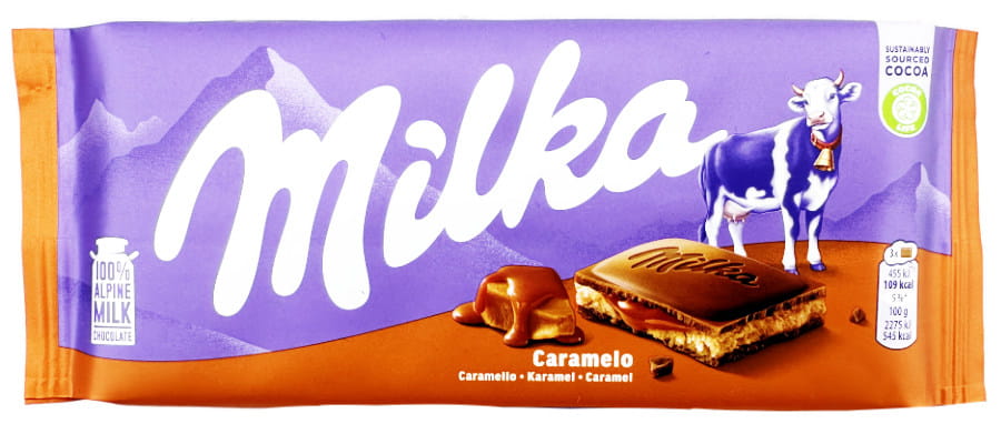 Milka Sckokolade Mit Karamell 100g