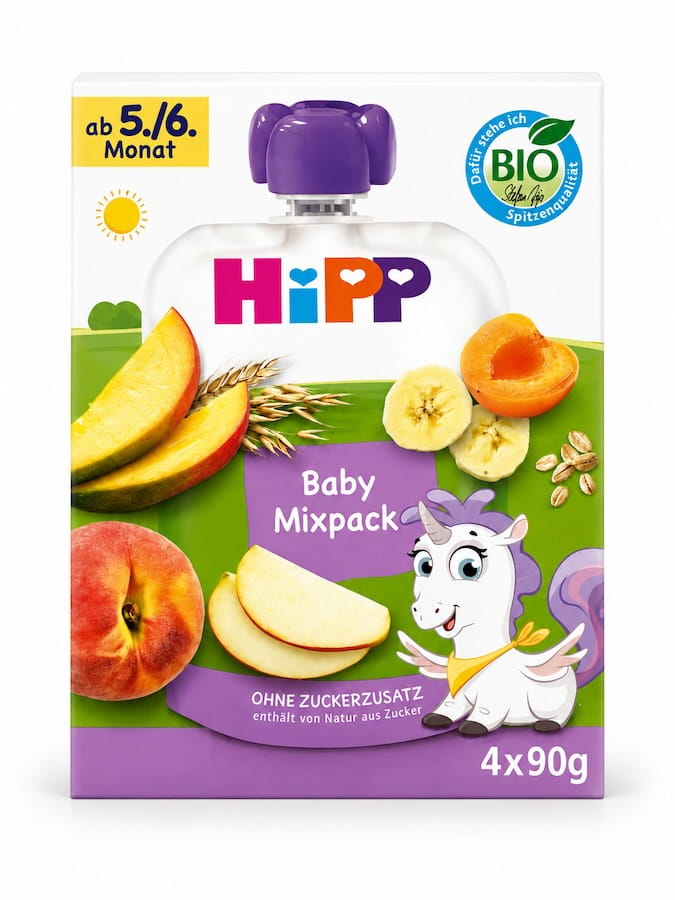 Hipp Quetschies Mixpack 4er 360g