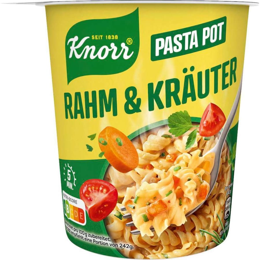 Knorr Pasta Snack Rahm Kräuter Sauce 62g