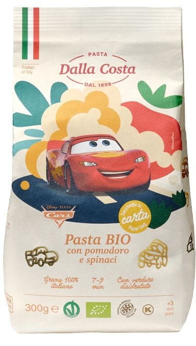 Nudeln Tomate Spinat Motiv Cars 300g