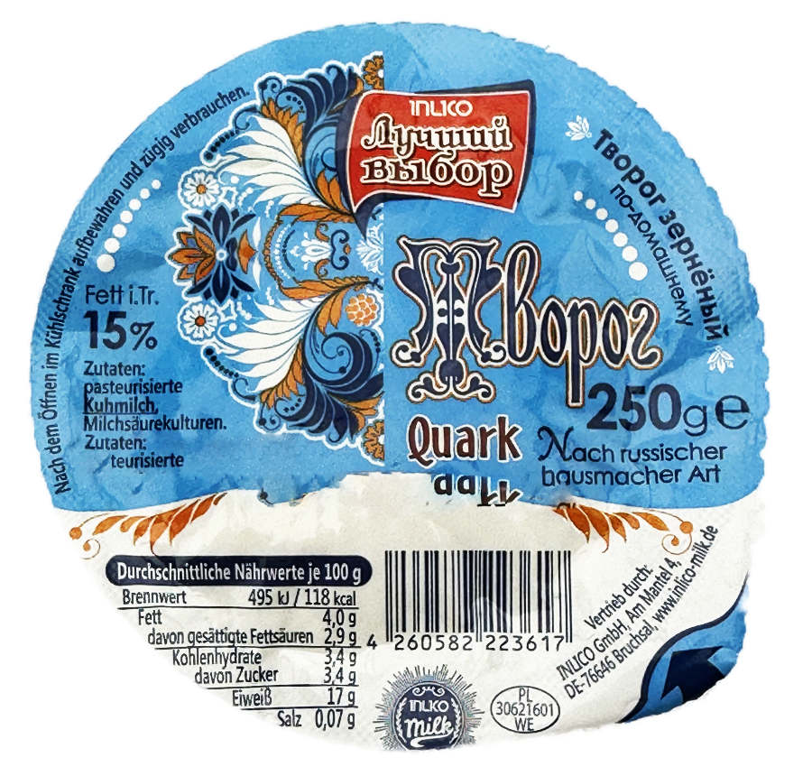 Quark nach Russischer Art 15% 250g