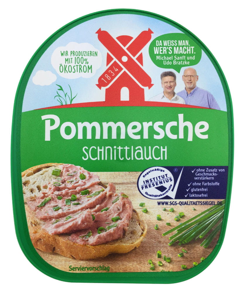 Pommersche Gutsleberwurst Schnittlauch 125g