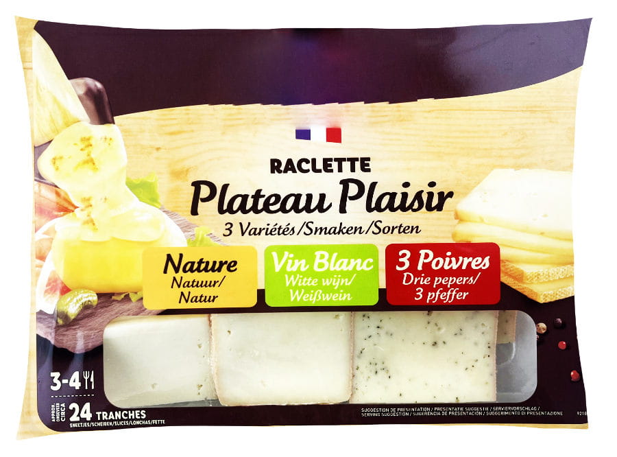 Raclette 3 Sorten In Scheiben 600g