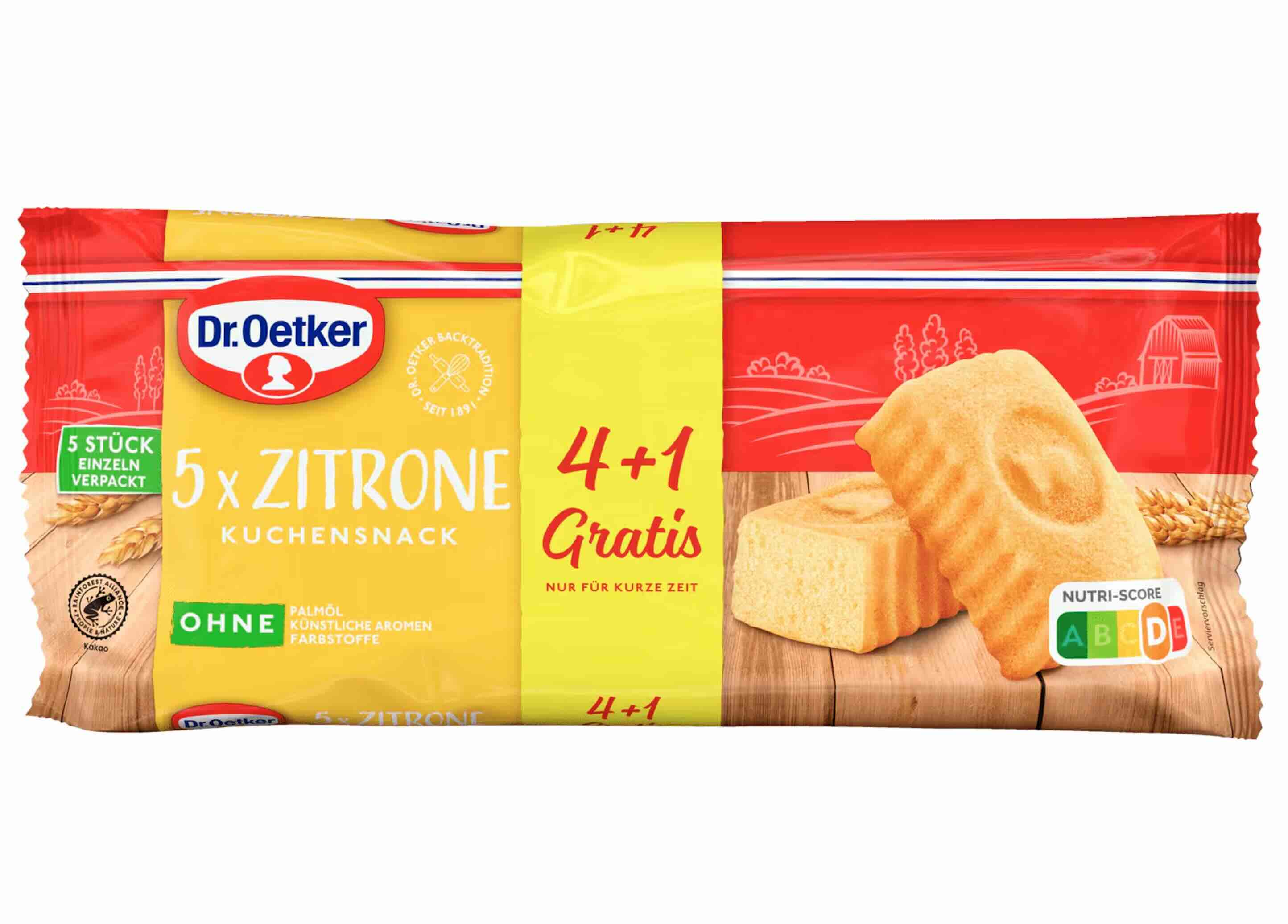 Dr. Oetker® Kleine Zitronenkuchen Snack 4+1 5er 175g