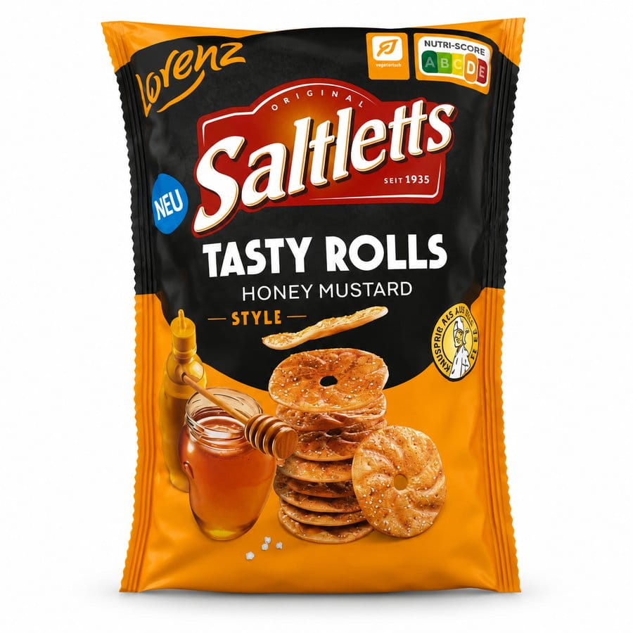 Lorenz Saltletts Tasty Rolls Honig Senf Style 130g
