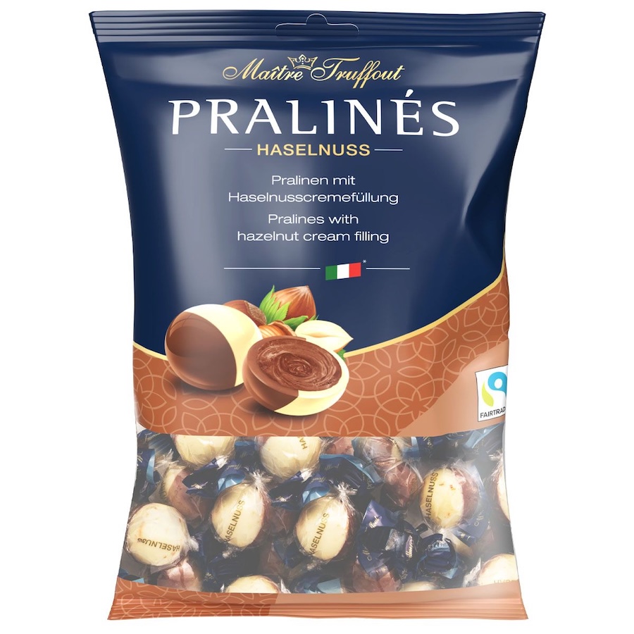 Pralinés mit Haselnusscremefüllung 125g