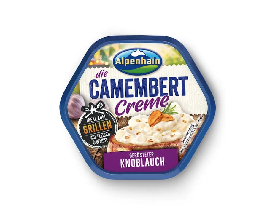 Alpenhain Camembert Creme Gerösteter Knoblauch 125g