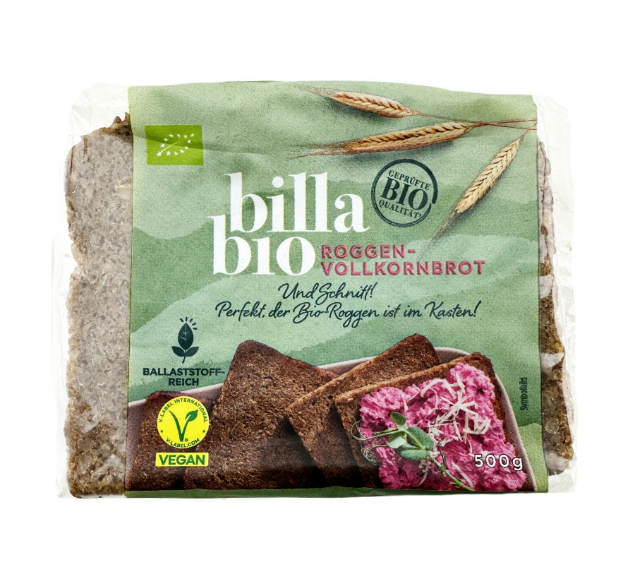 billa BIO Roggenvollkornbrot Geschnitten 500g