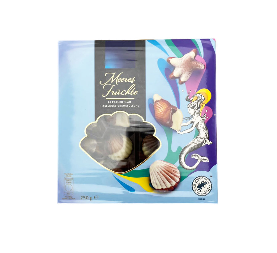 Meeresfrüchte Pralinen Mit Haselnuss Cremefüllung 250g