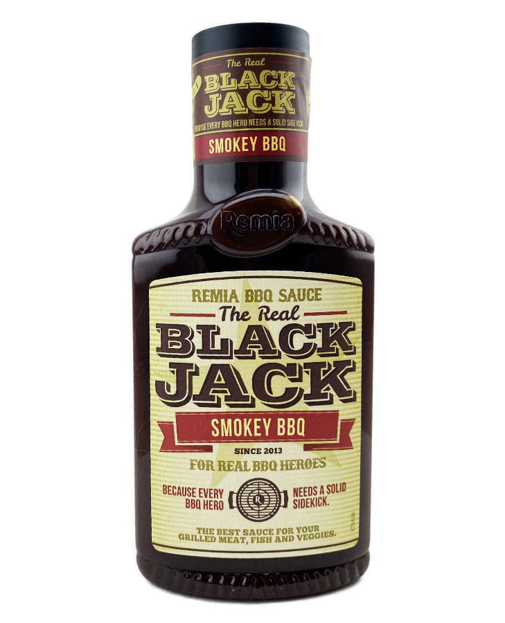 Remia BBQ Sauce The Real Black Jack Smokey BBQ 450ml