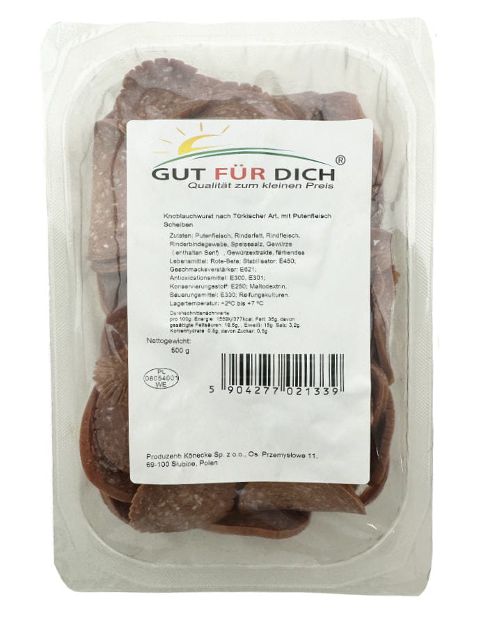 Knoblauchwurst nach türkischer Art 500g