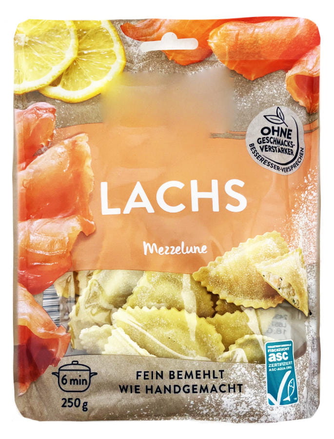 Hilcona Mezzelune Mit Lachs  250g