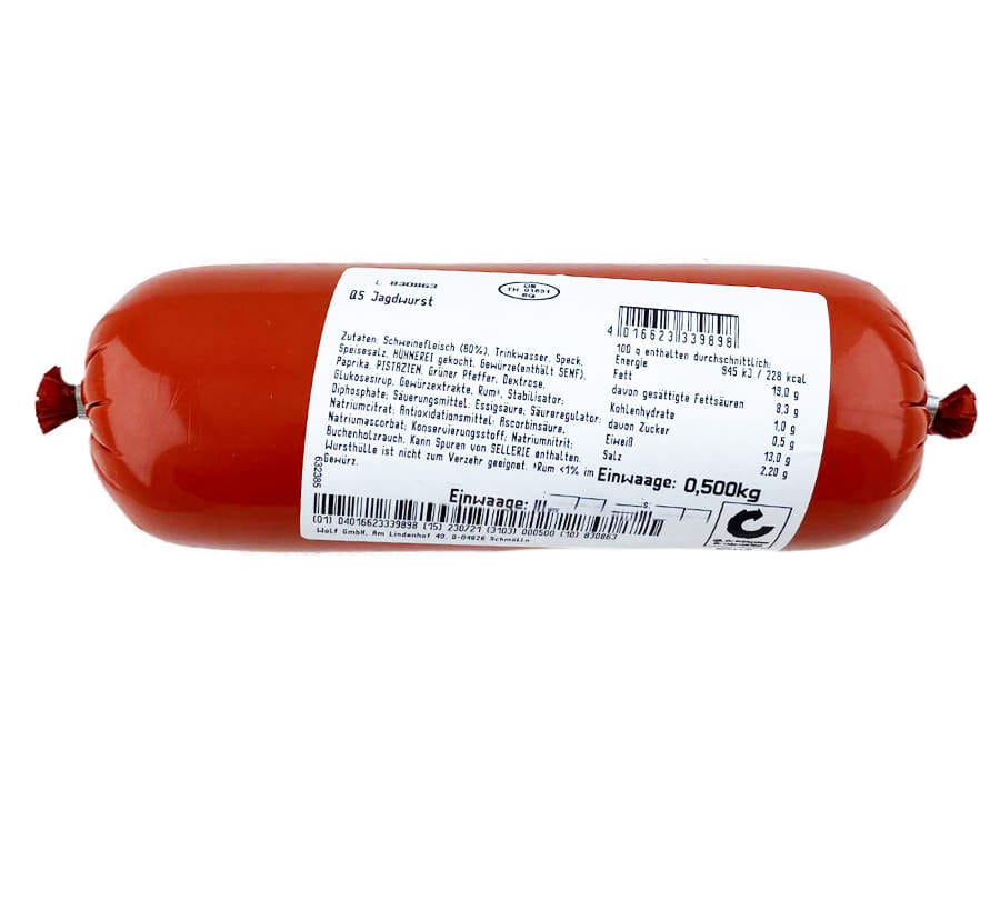 Jagdwurst Stange 500g