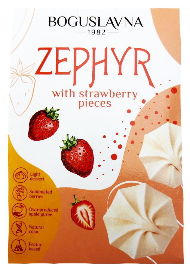 Schaumzuckerware mit Erdbeerstücken 230g