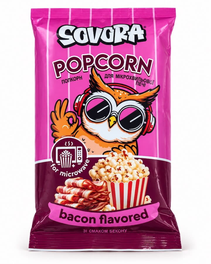 Mikrowellenpopcorn Mit Bacon Geschmack 100g