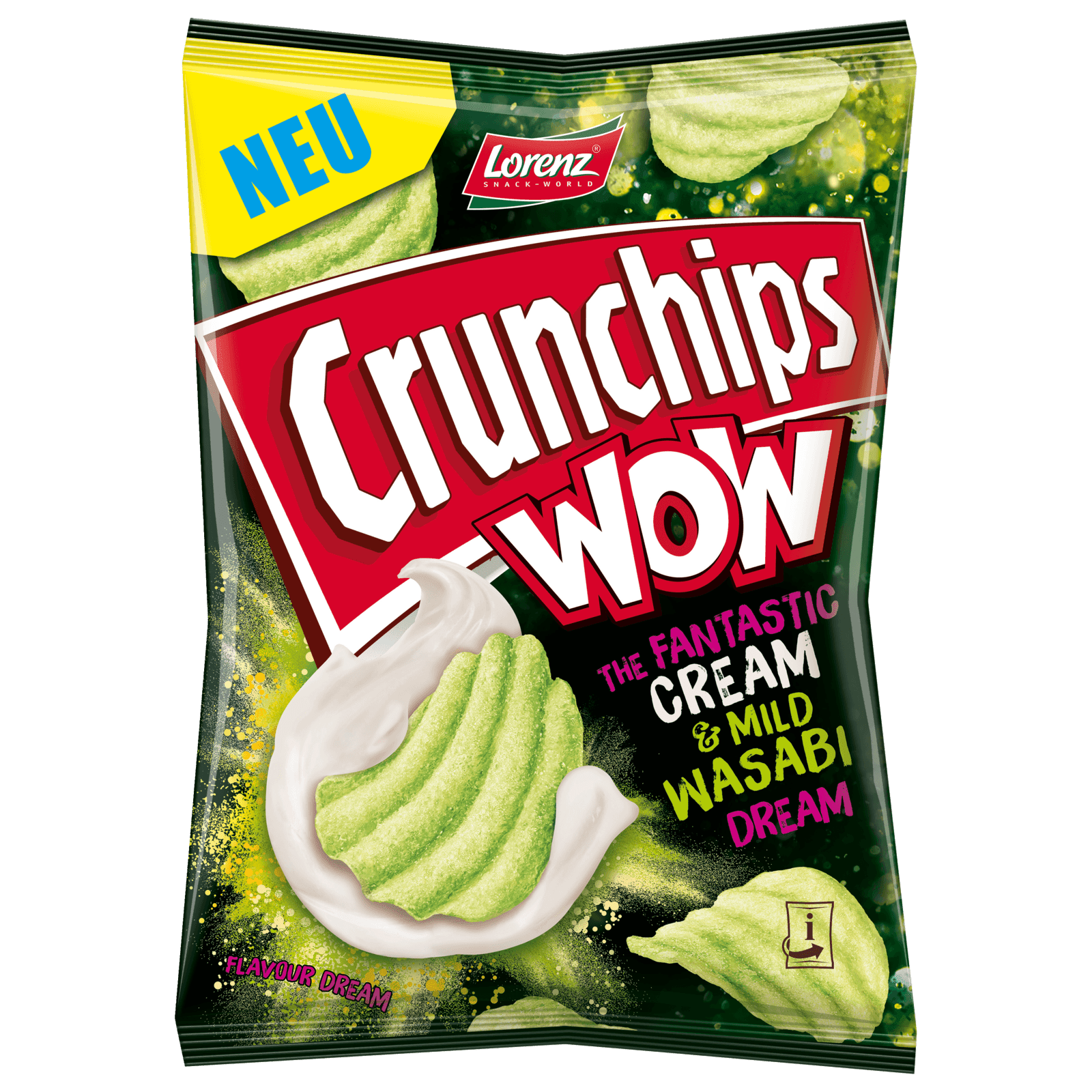 Crunchips Wow Cream & Mild Wasabi Dream 110g