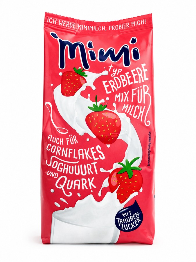 Mimi Instant Getränkepulver für Erdbeermilch 400g