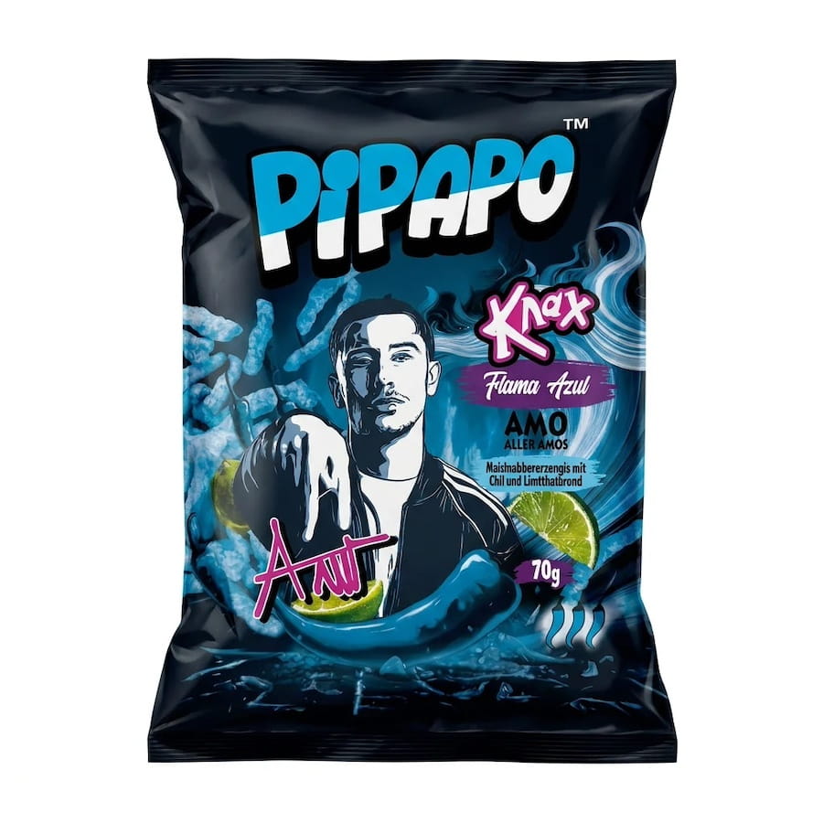 PIPAPO Maisknabbersnack Mit Chili Und Limettenaroma 70g 