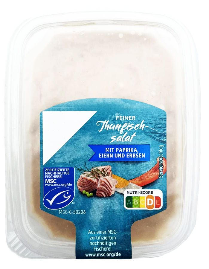 Feiner Thunfischsalat Mit Paprika Eiern Erbsen 200g