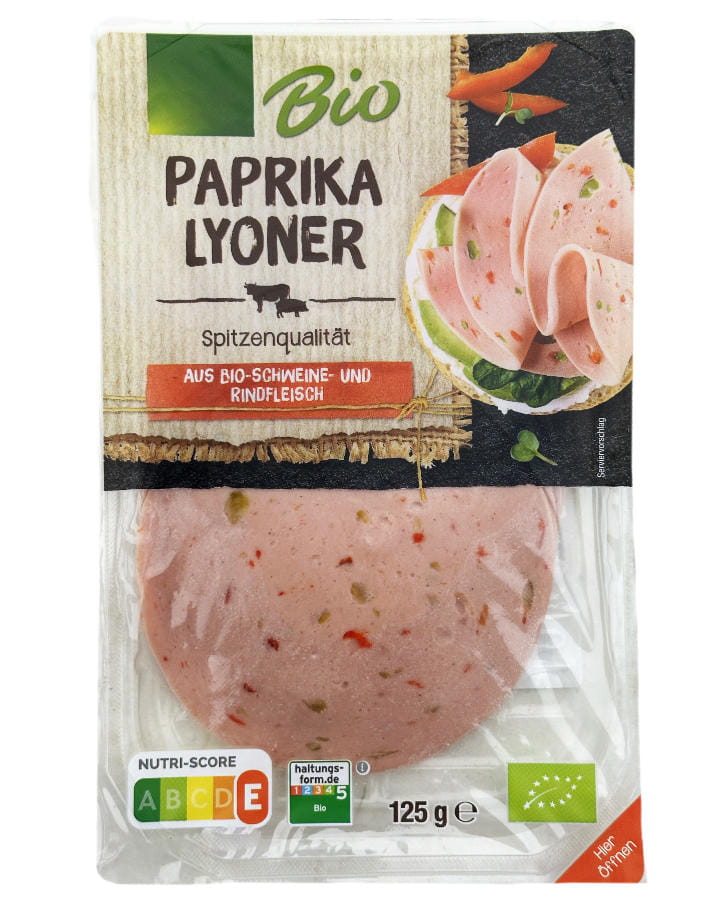Paprika Lyoner in Scheiben 125g
