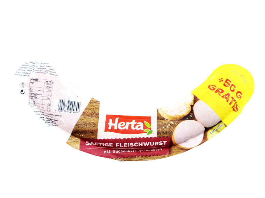 Herta Saftige Fleischwurst geräuchert 550g