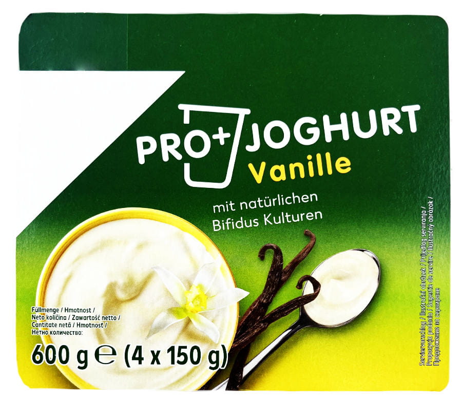 Pro+ Joghurt Vanille 4er 600g