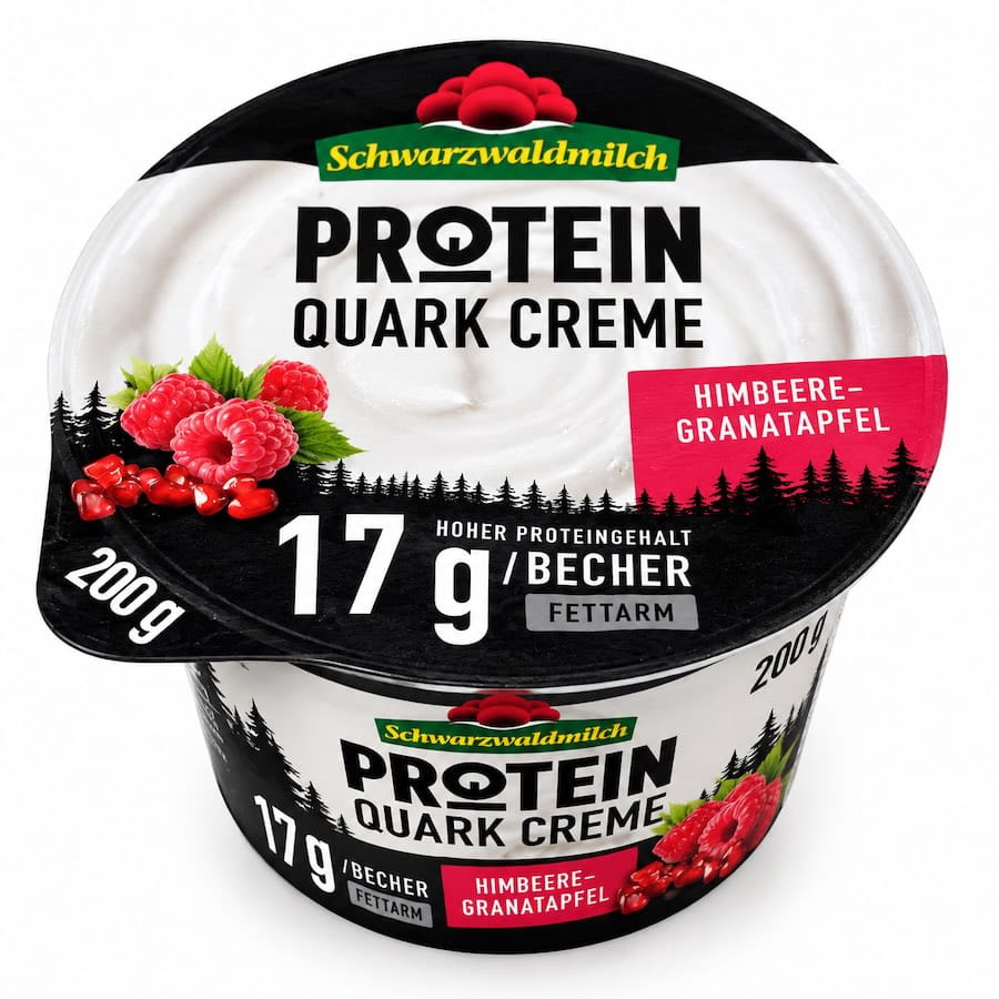 Protein Quark Creme Himbeere Granatapfel 200g