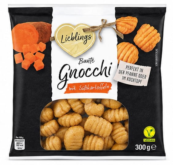 Bunte Gnocchi mit Süßkartoffeln 400g