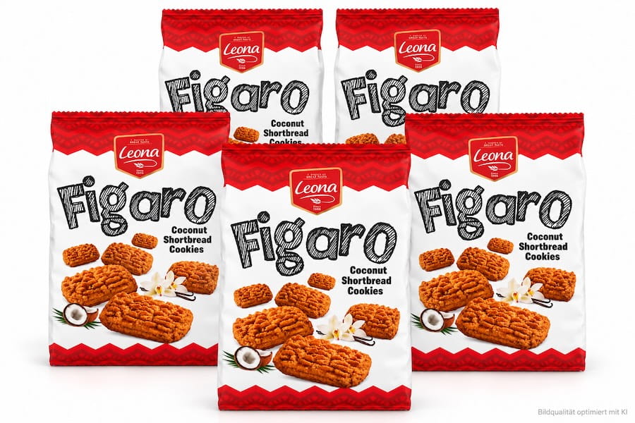 5x Figaro Coconut Kekse 300g