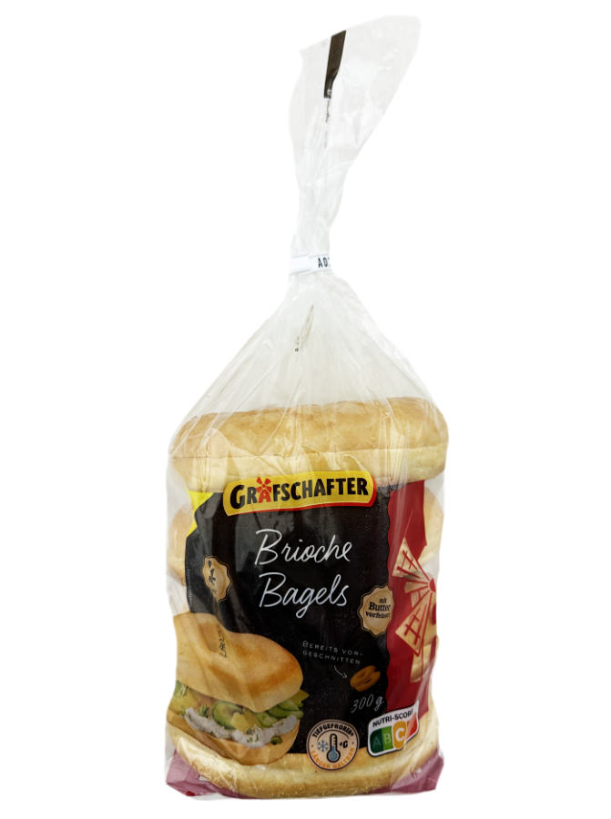 Brioche Bagels Vorgeschnitten 4er 300g
