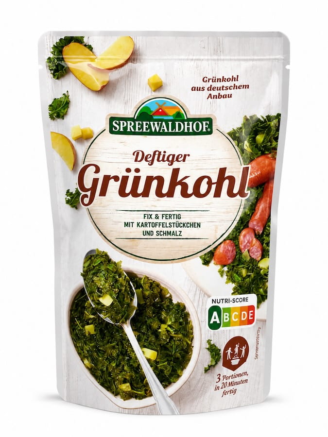 Spreewaldhof Deftiger Grünkohl mit Kartoffel und Schmalz 400g