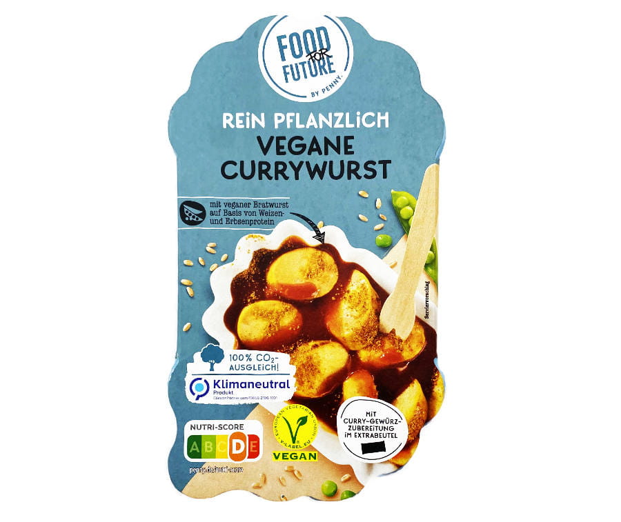 Rein Pflanzlich Vegane Currywurst 220g