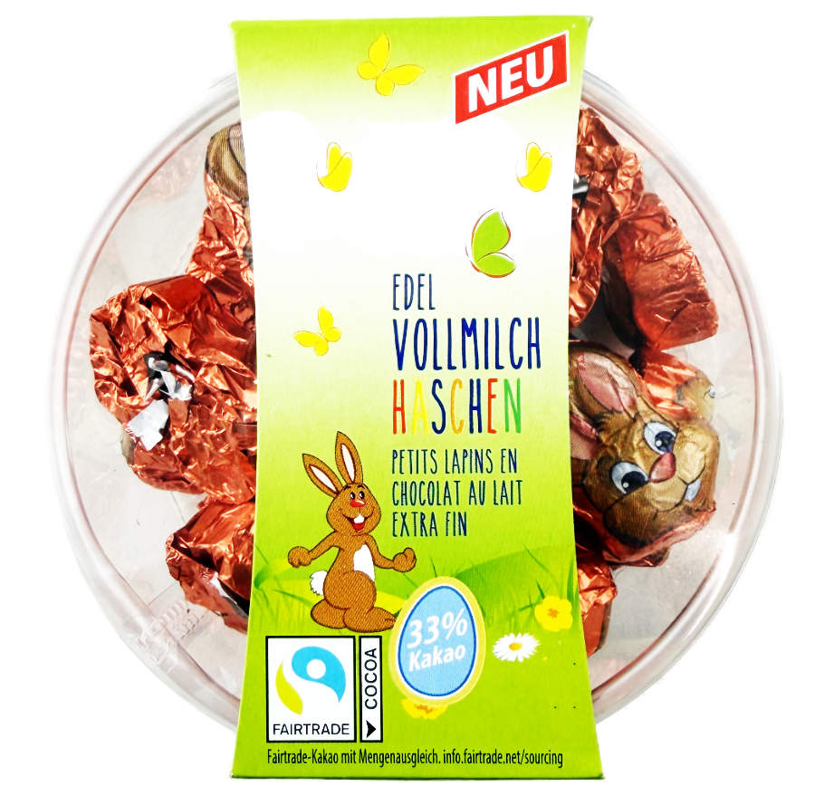 Schluckwerder Edel Vollmilch Häschen 18 Stück 125g