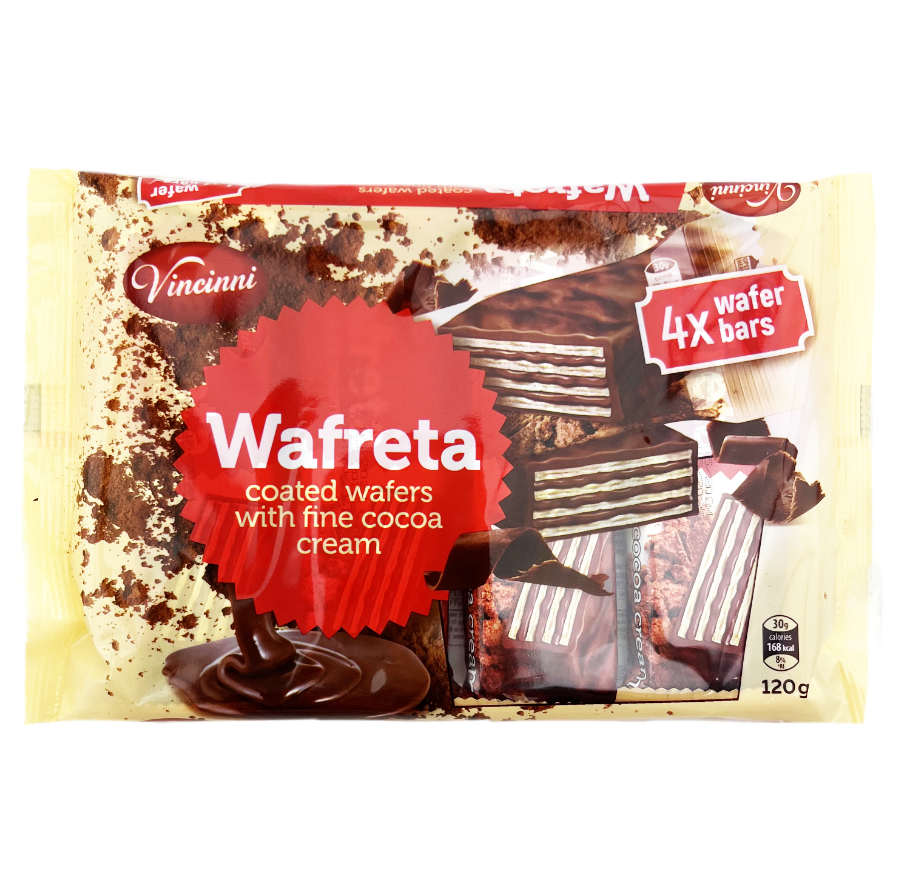 Waffelriegel Mit Kakaocremefüllung Und Schokoladenüberzug 4er 120g