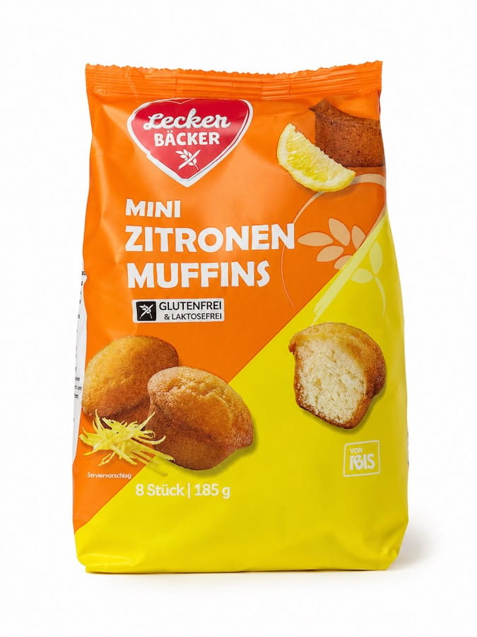 Mini Zitronen Muffins 8 Stück 185g 