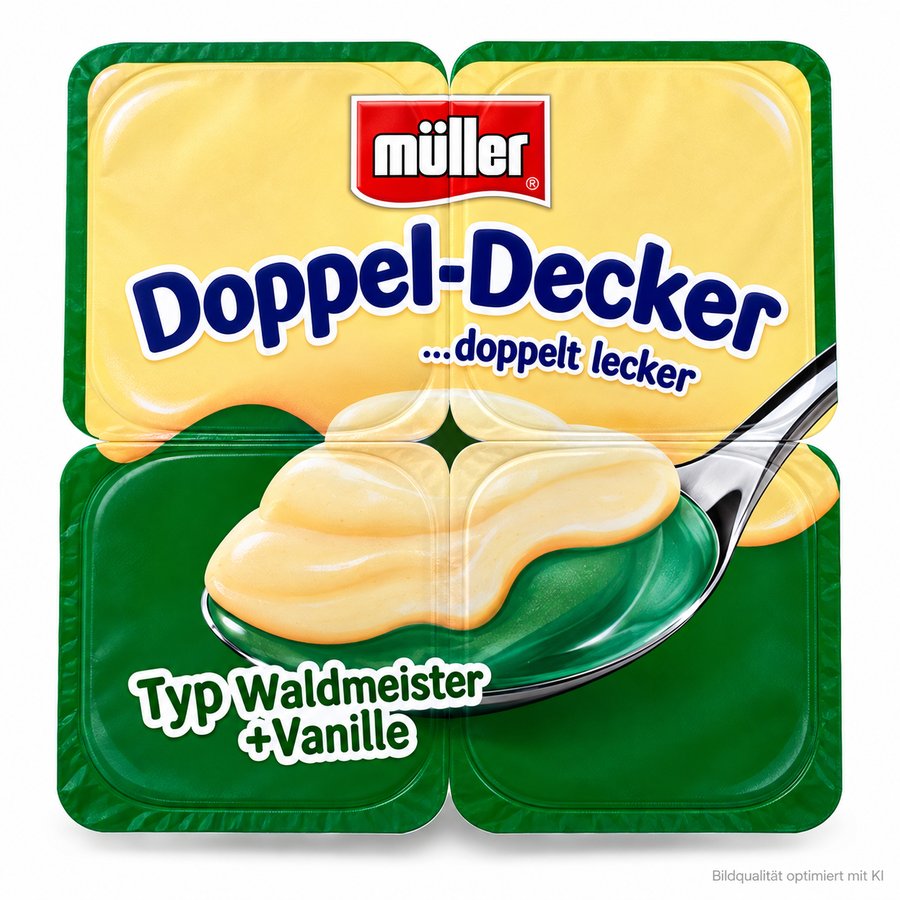 Müller Doppel Decker Waldmeister Vanille 4er 500g