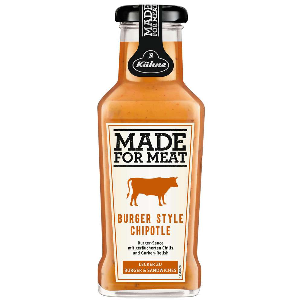 Kühne Sauce Burger Style Chipotle Glasflasche 235ml