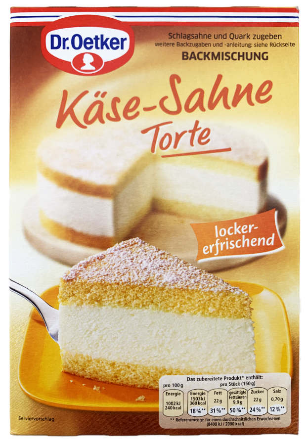 Dr. Oetker® Käse-Sahne Torte Backmischung 385g