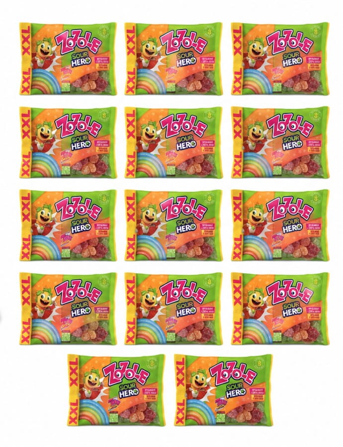 14x Zozole Fruchtgummi Sauer 145g