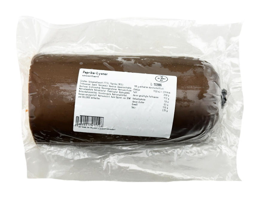 Paprika Lyoner Am Stück XXL Unsortiert ca 1400g