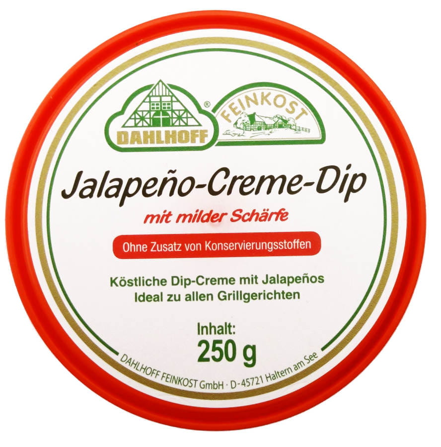 Jalapeno Creme Dip Mit Milder Schärfe 250g