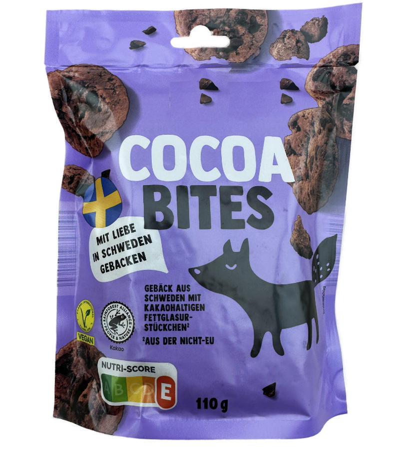 Cocoa Bites Schokoladenkekse aus Schweden 110g