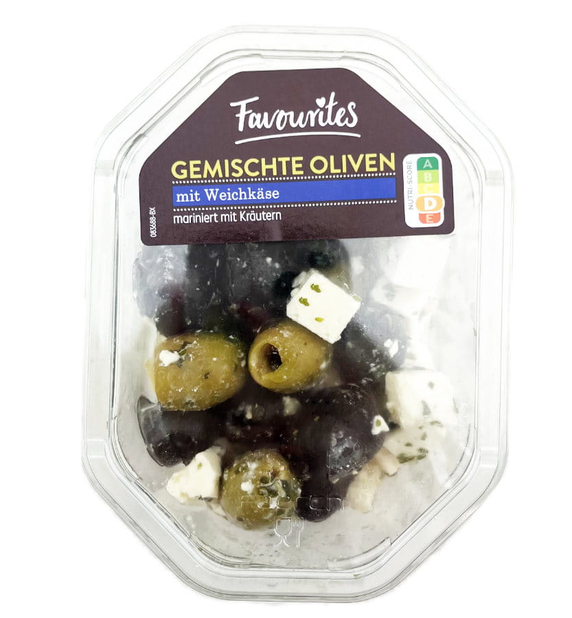 Gemischte Oliven Mit Weichkäse 150g