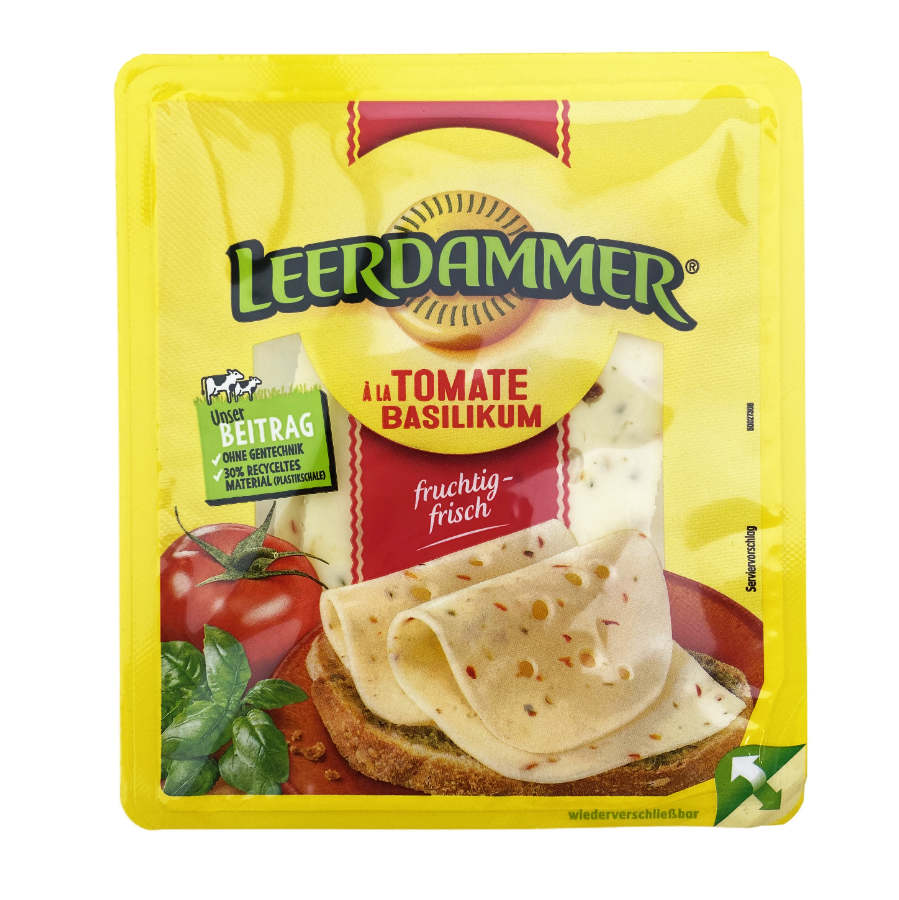 Leerdammer Scheiben Tomate Basilikum 100g