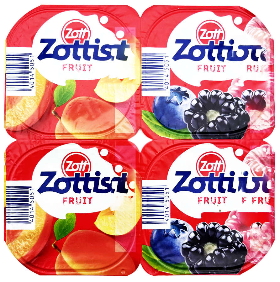 Zottis Fruchtjoghurt Waldbeere Aprikose 4er 460g